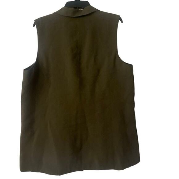 SANCTUARY NWT One Button Long Line Vest Mossy Green Size Large - Picture 9 of 10